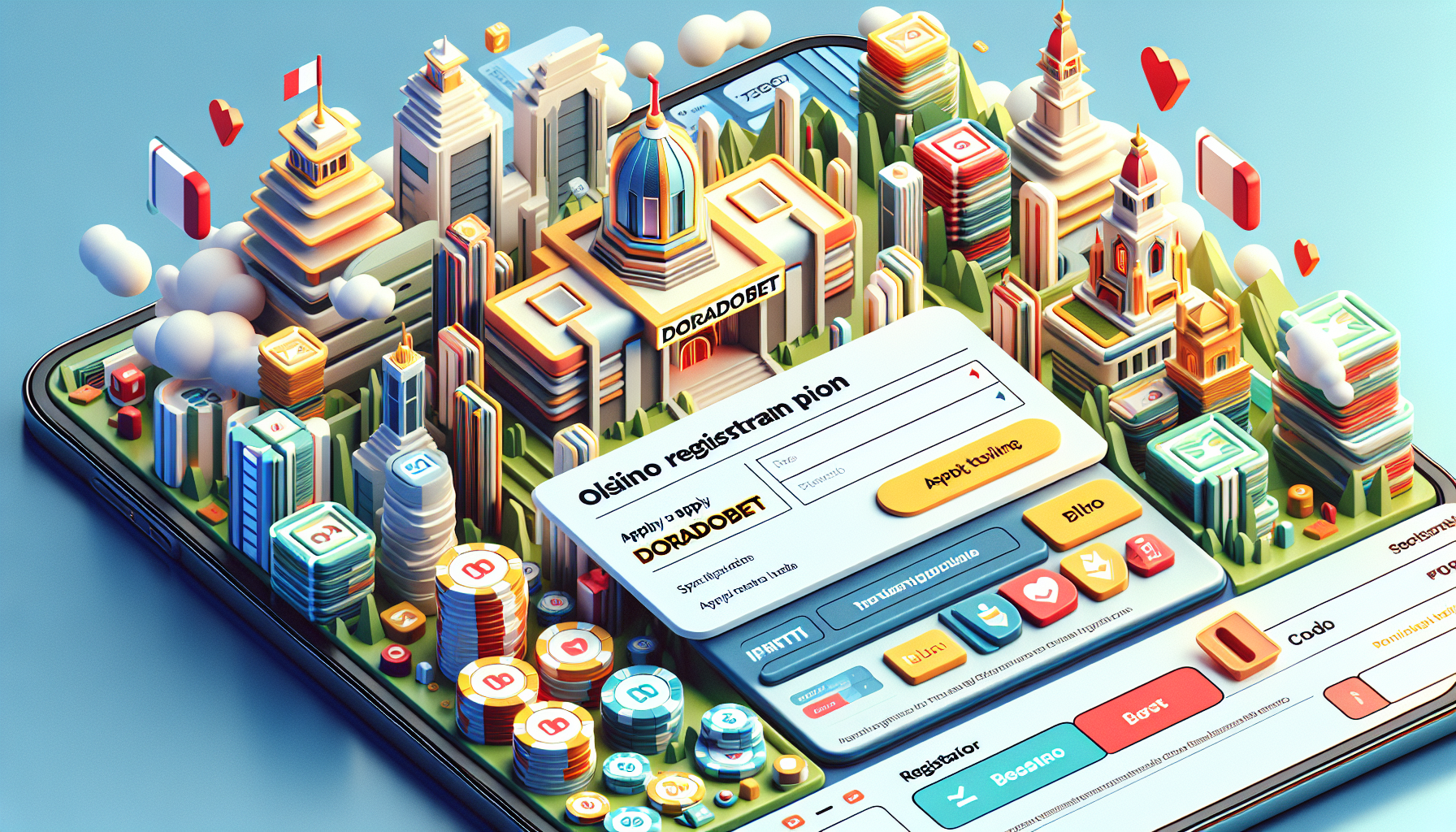 Formulario de registro Doradobet con campo para código promocional en Perú