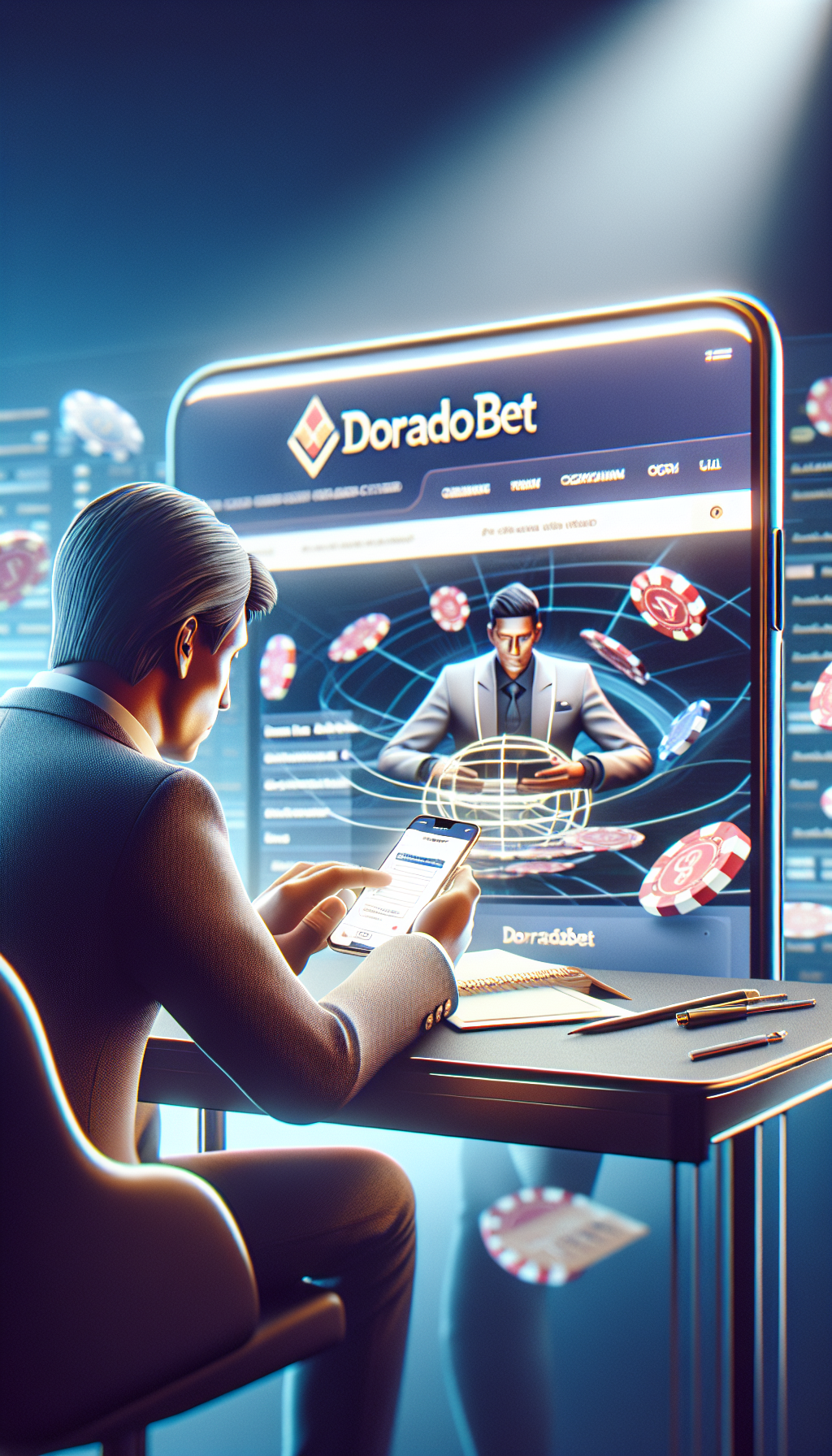 Persona de Caba completando formulario de contacto de Doradobet