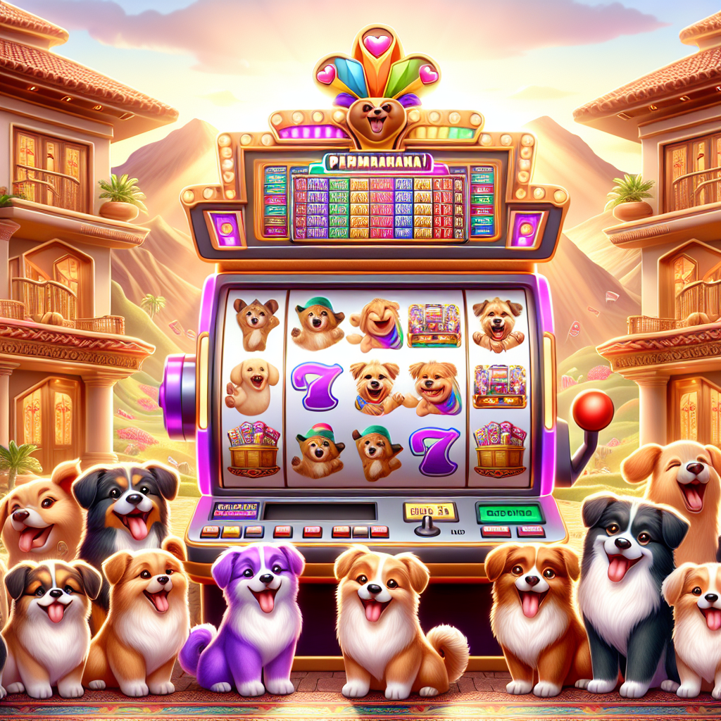 Banner de tragamonedas The Dog House Megaways con perros y ruleta en casino online peruano