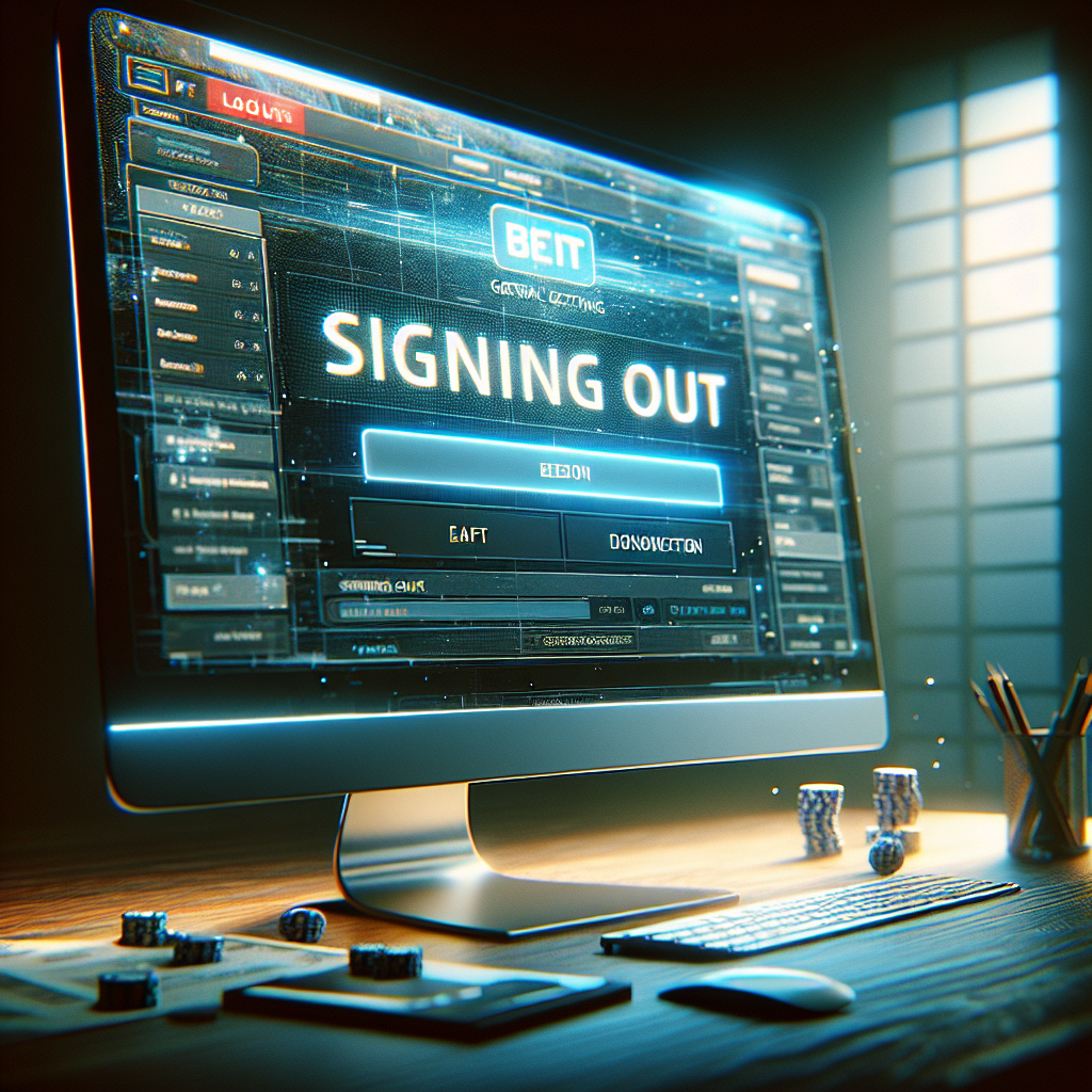 Banner con interfaz de cierre de cuenta Doradobet y ambiente desenfocado, transmitiendo seguridad y acción de desconexión.