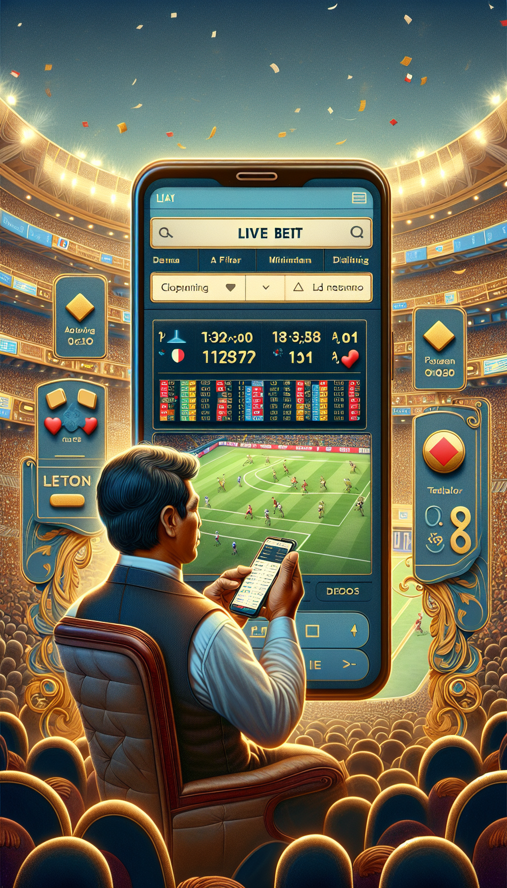 Proceso de realizar apuestas en vivo en Doradobet desde el móvil