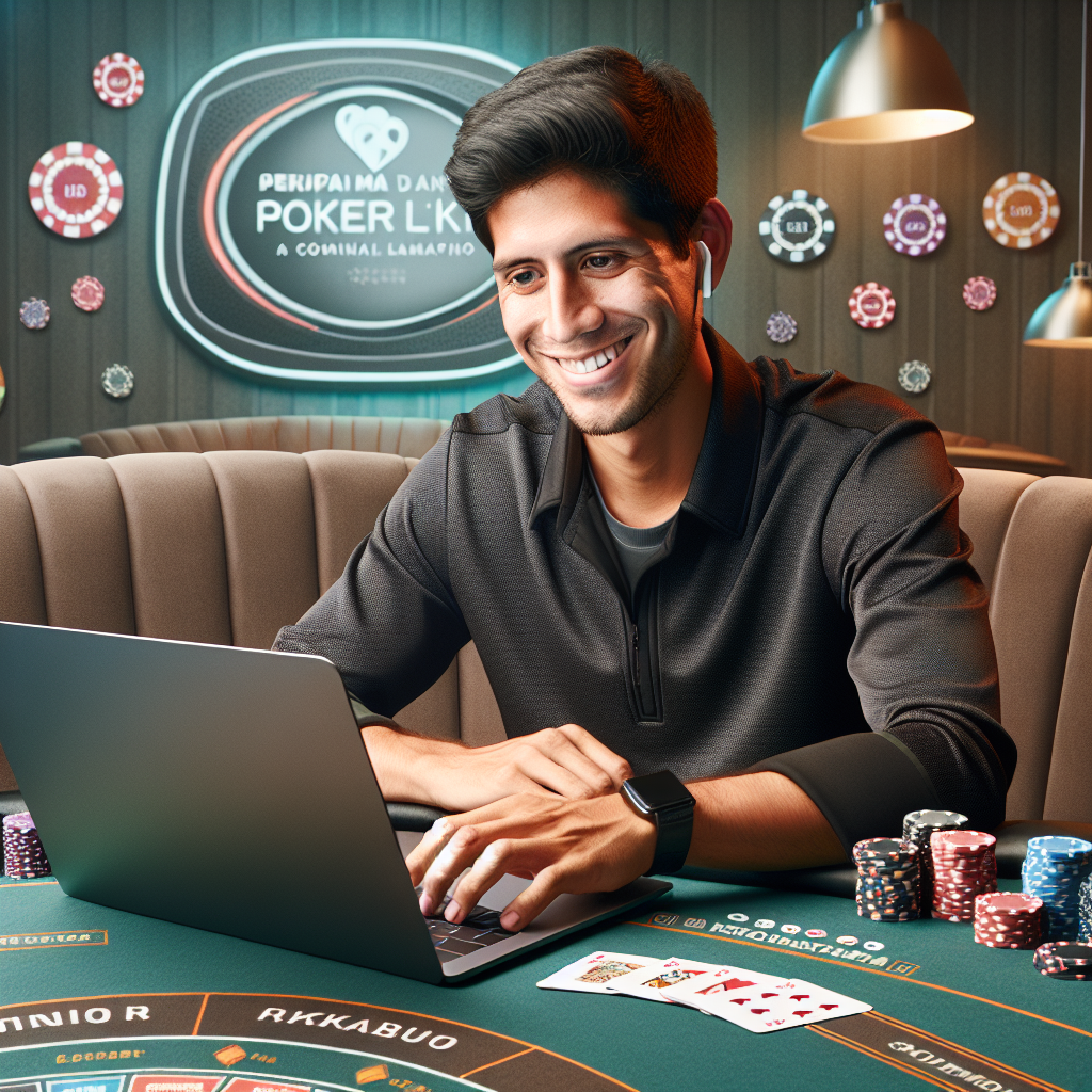 Jugador peruano consultando consejos para apostar mejor en Doradobet