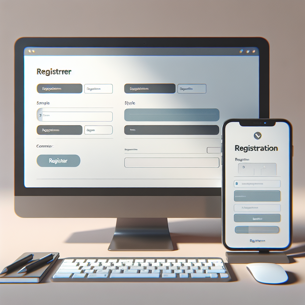 Formulario sencillo de registro en Doradobet mostrado en computador y smartphone